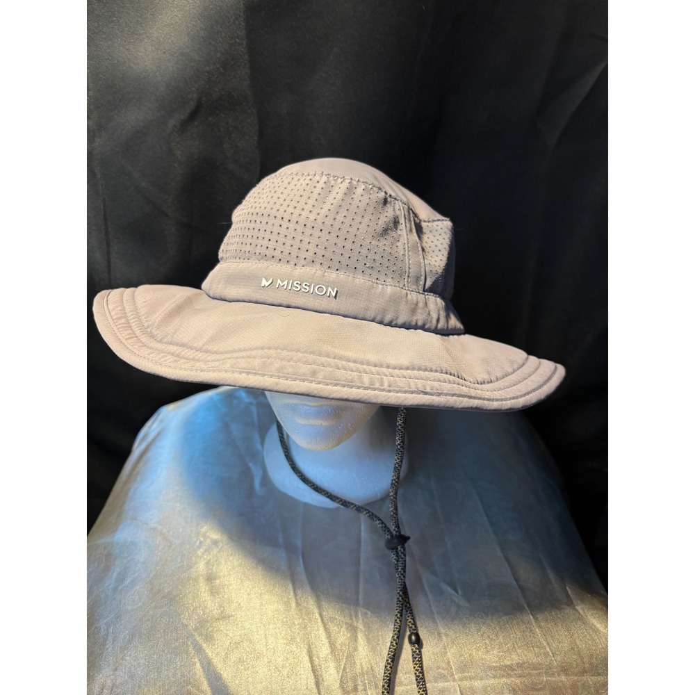 Mission Cooling Bucket Hat Gray Adjustable Sun Hiking Fishing Hat 2021-KS1